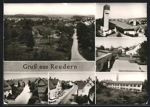 AK Reudern /Nürtingen, Strassenpartien, Gebäude, Ortsansicht