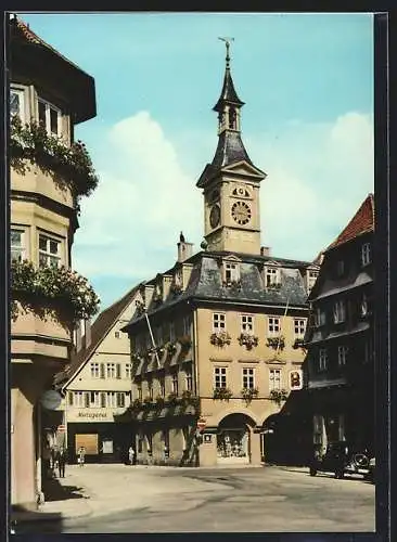 AK Aalen /Württ., Blick aufs Rathaus