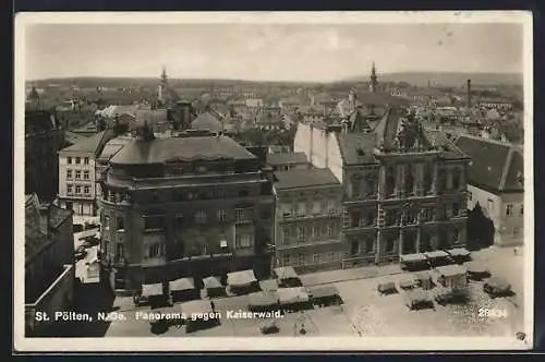 AK St. Pölten, Panorama gegen Kaiserwaid