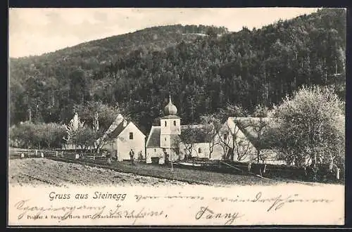 AK Steinegg, Ortspartie an der Kirche