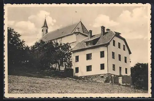 AK St. Corona a. W., Wallfahrtskirche mit Seelsorgehaus