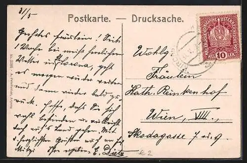 AK St. Corona bei Kirchberg, Ortsansicht mit Raxalpe, Mittagstein und Schneeberg