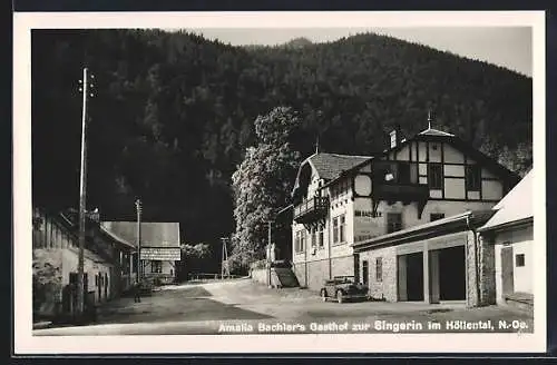 AK Höllental, Gasthof zur Singerin, Bes. Amalia Bachler