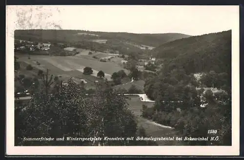 AK Kronstein, Ortsansicht mit Schmelzgrabental