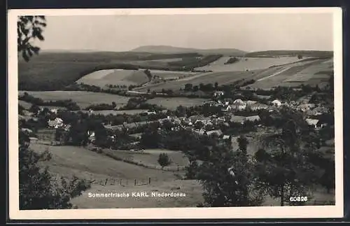 AK Karl /Niederdonau, Ortsansicht mit Umgebung