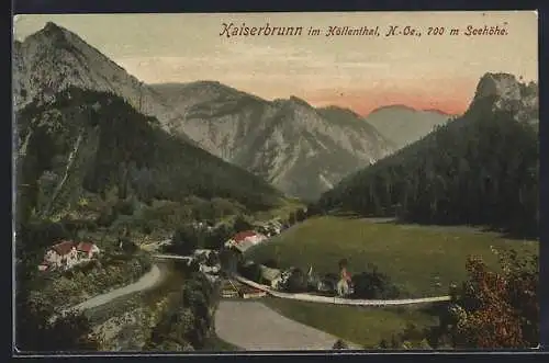 AK Kaiserbrunn, Blick ins Höllenthal