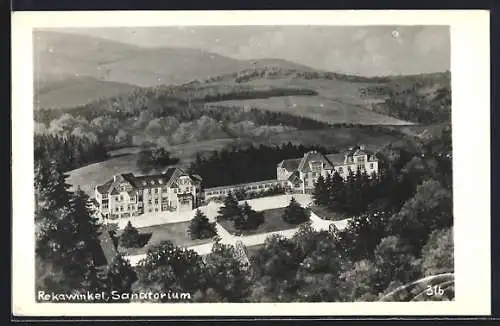 Künstler-AK Rekawinkel, Ansicht vom Sanatorium aus der Vogelschau