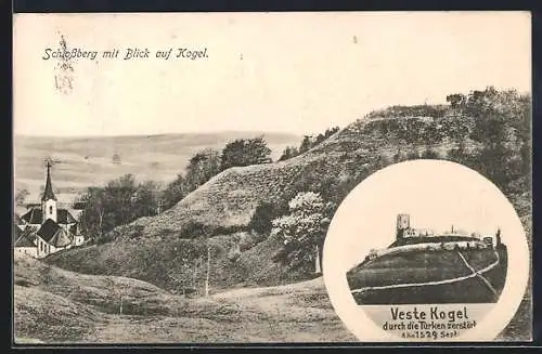 AK Schlossberg, Blick auf Kogel, Historische Feste Kogel