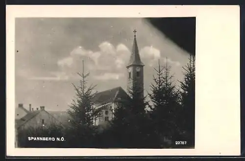 AK Spannberg, Blick auf die Kirche