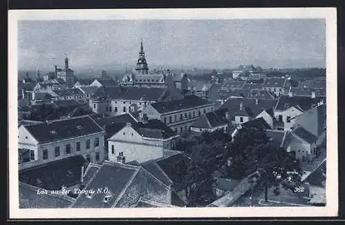 AK Laa a. d. Thaya, Teilansicht mit Blick zum Uhrenturm