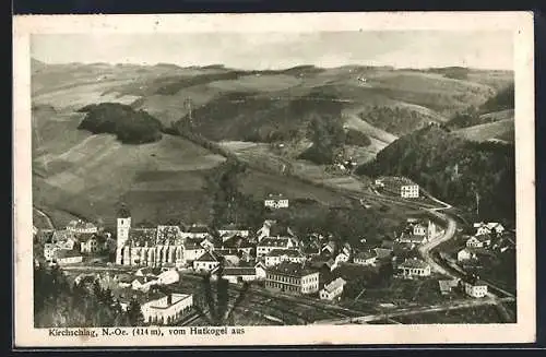 AK Kirchschlag /N.-Oe., Gesamtansicht vom Hutkogel aus