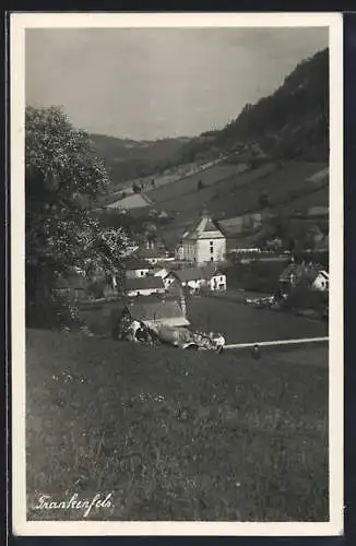 AK Frankenfels, Ortsansicht im Frühling