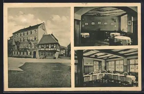 AK Gernsbach-Murgtal i. Baden, Hotel und Pension z. gold. Stern und Hirsch