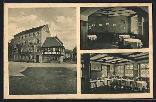 AK Gernsbach-Murgtal i. Baden, Hotel und Pension z. gold. Stern und Hirsch