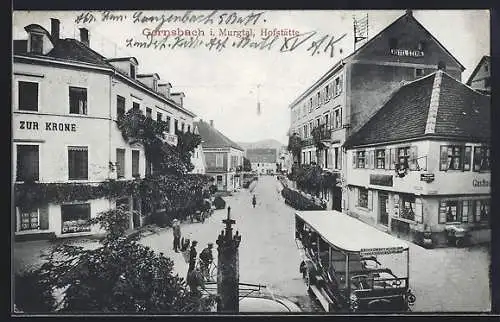 AK Gernsbach i. Murgtal, Hofstätte mit Hotel Stern und Gasthaus zur Krone