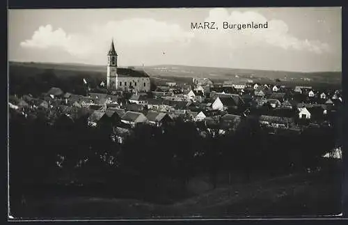 AK Marz /Burgenland, Blick über die Dächer