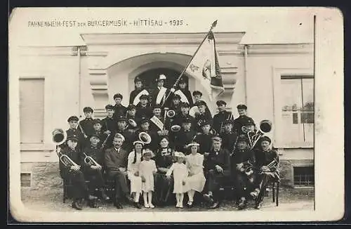 AK Hittisau, Fahnenweih-Fest der Bürgermusik 1935