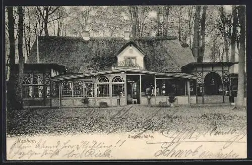 AK Itzehoe, Blick aufs Gasthaus Amönenhöhe