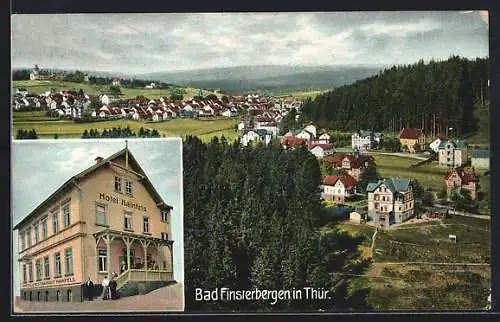 AK Bad Finsterbergen in Thür., Hotel Hainfels, Teilansicht