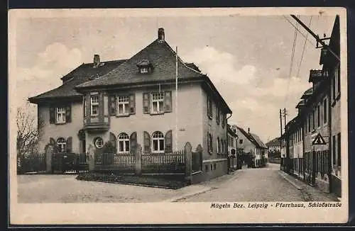 AK Mügeln /Bez. Leipzig, Pfarrhaus in der Schlossstrasse