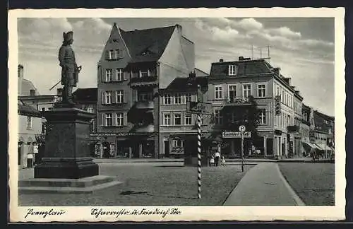 AK Prenzlau, Friedrichstrasse Ecke Scharrnstrasse