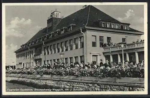 AK Braunschweig-Waggum, Flughafen-Gasthaus von J. Schotter