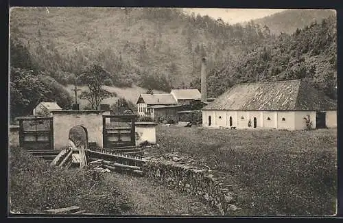 AK Ysperdorf /Donau, Blick auf das Sägewerk