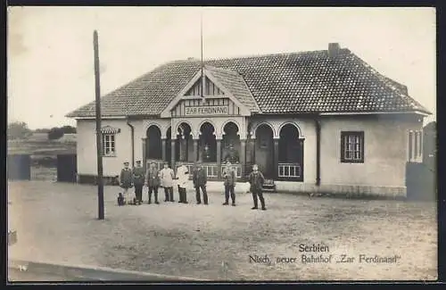 AK Nisch, Der neue Bahnhof Zar Ferdinand