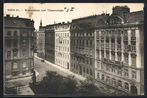 AK Wien, Brahmsplatz und Tilgnerstrasse