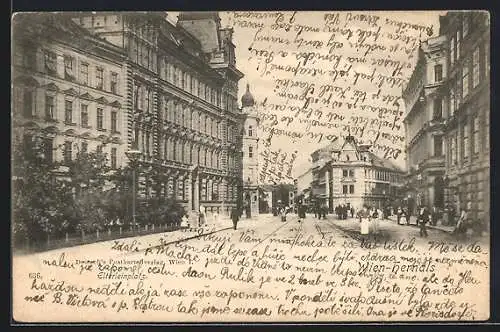 AK Wien, Hernals, Elterleinplatz mit Turm