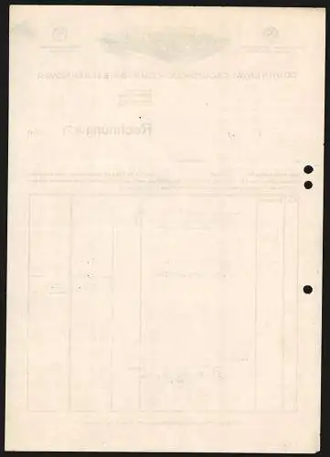Rechnung Hannover 1930, Continental Caoutchouc-Compagnie GmbH, Gesamtansicht des Betriebes
