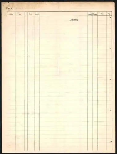 Rechnung Rheinböllerhütte 1913, Gebrüder Puricelli, Eisengiesserei, Inoxidier- & Emaillierwerk, Betriebsansicht