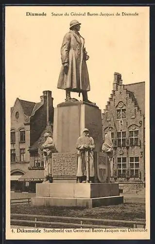 AK Dixmude, Statue du Général Baron Jacques de Dixmude