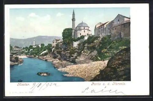 AK Mostar, Narentapartie mit Moschee