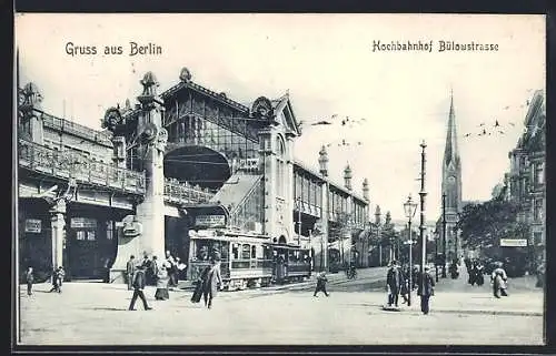 AK Berlin-Schöneberg, Hochbahnhof Bülowstrasse