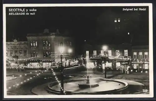 AK Belgrad, Die Stadt bei Nacht