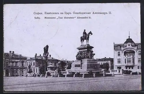 AK Sofia, Monument Tsar liberateur Alexandre II.