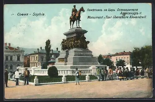 AK Sophia, Monument Tzar liberateure Alexandre II.