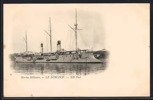 AK Französisches Kriegsschiff Le Surcouf, Marine Militaire