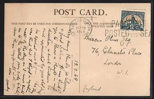 AK Passagierschiff RMMV Stirling Castle, Union-Castle Liner