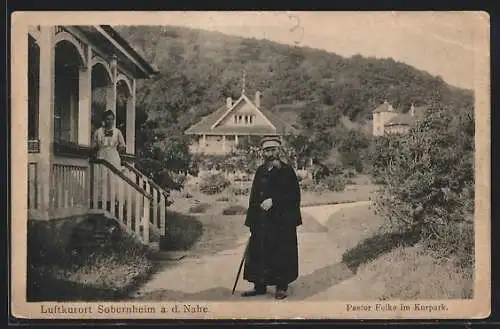 AK Sobernheim a. d. Nahe, Pastor Felke im Kurpark