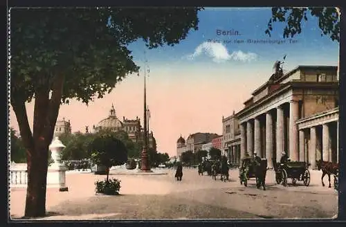 AK Berlin, Platz vor dem Brandenburger Tor