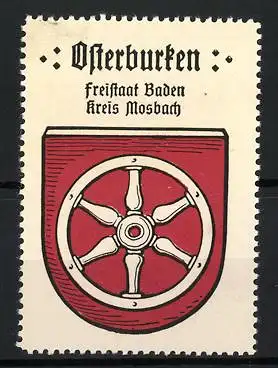 Reklamemarke Osterburken, Freistaat Baden Kreis Mosbach, Rad-Symbol