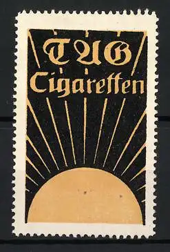 Reklamemarke TAG Cigaretten, Sonnenaufgang