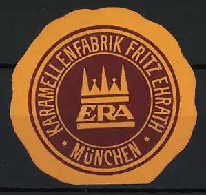 Reklamemarke München, Karamellenfabrik Fritz Ehrath, Krone-Symbol