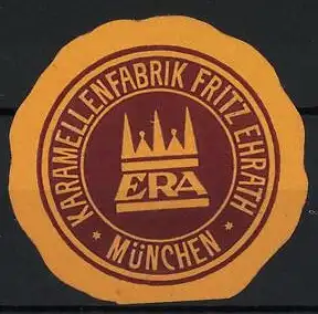 Reklamemarke München, Karamellenfabrik Fritz Ehrath, Krone