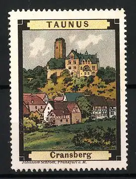 Reklamemarke Cransberg / Taunus, Schlossansicht