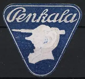 Reklamemarke Penkala, Silhouette mit Füllfederhalter