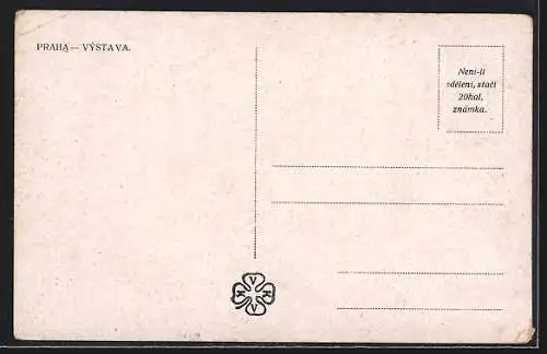 AK Praha, Vystaviste, Panorama, Ausstellung