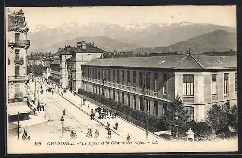 AK Grenoble, Le Lycee et la Chaine des Alpes